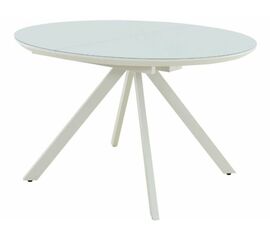 Стол «Лондон» исп. 1, стекло Opti СВ, белый | Интернет магазин мебели и декора LifeDekor