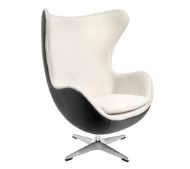 Кресло EGG STYLE CHAIR черный, экокожа | Интернет магазин мебели и декора LifeDekor