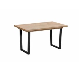Стол JACK 138-180*85 Дуб Канзас/черный | Интернет магазин мебели и декора LifeDekor