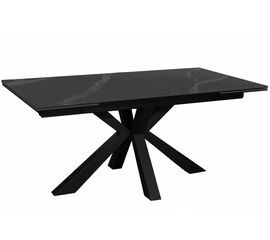 Стол DikLine SFE160 Керамика Черный мрамор/подстолье черное/опоры черные (2 уп.) | Интернет магазин мебели и декора LifeDekor