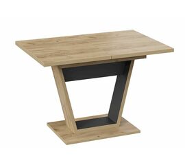 Стол Toro 120-160*80 Дуб вотан/ Графит | Интернет магазин мебели и декора LifeDekor