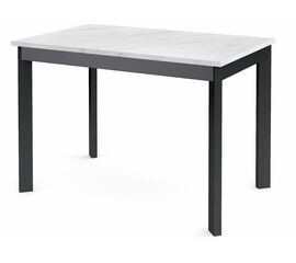 Стол Dikline L110 Мрамор белый (ЛДСП EGGER)/Опоры черный | Интернет магазин мебели и декора LifeDekor