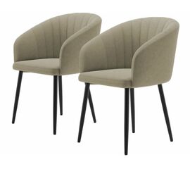 Комплект стульев «Верона» 2шт, Бренди 28, каркас черный | Интернет магазин мебели и декора LifeDekor