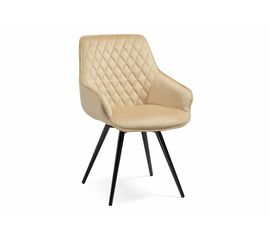 Стул Эгел бежевый / черный глянец | Интернет магазин мебели и декора LifeDekor