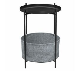 Стол журнальный Берген рогожка 82/39/черный муар | Интернет магазин мебели и декора LifeDekor