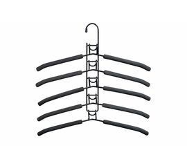 Вешалка-трансформер для одежды 5 в 1, 38x40, «ГИНГО», металл, пена, чёрная | Интернет магазин мебели и декора LifeDekor