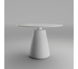 Стол круглый Ikon 100, керамика матовая, белая | Интернет магазин мебели и декора LifeDekor