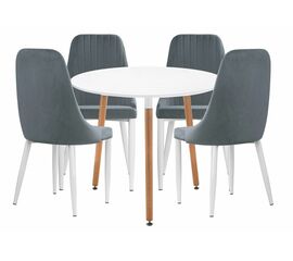 Обеденная группа Уин 90 white / gray | Интернет магазин мебели и декора LifeDekor