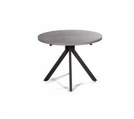 Стол круглый Corfu раздвижной  (100+40) камень темный | Интернет магазин мебели и декора LifeDekor