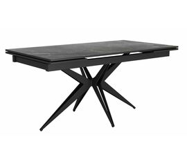 Стол DikLine KW160 мрамор С45 (керамика черная)/опоры черные | Интернет магазин мебели и декора LifeDekor