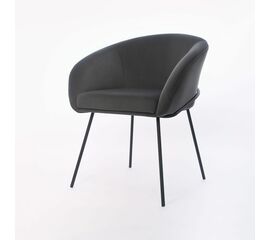 Copy: Дизайнерский стул Elegans графит, основание металл черный | Интернет магазин мебели и декора LifeDekor