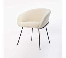 Copy: Дизайнерский стул Elegans бежевый, основание металл черный | Интернет магазин мебели и декора LifeDekor