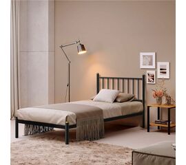 Кровать односпальная АРЗУ (90х200/металлическое основание) Чёрный | Интернет магазин мебели и декора LifeDekor