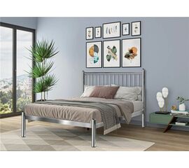 Кровать АРЗУ (160х200/металлическое основание) Хром | Интернет магазин мебели и декора LifeDekor