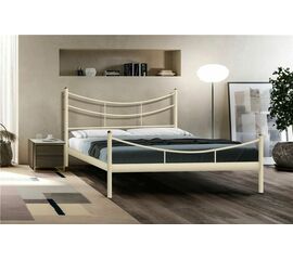 Кровать двуспальная "Luna" (160х200/металлическое основание) Бежевый | Интернет магазин мебели и декора LifeDekor