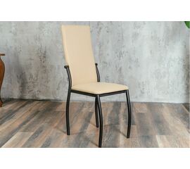 Кухонный стул SHADO Пекин бежевый на каркасе черный муар | Интернет магазин мебели и декора LifeDekor