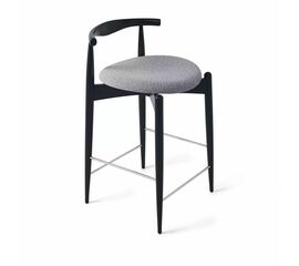 Стул Noble полубарный серый, опора бук черный | Интернет магазин мебели и декора LifeDekor