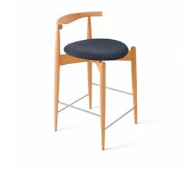 Стул Noble полубарный графит, опора бук светлый | Интернет магазин мебели и декора LifeDekor