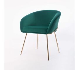 Дизайнерский стул Elegans изумрудный, основание золото | Интернет магазин мебели и декора LifeDekor