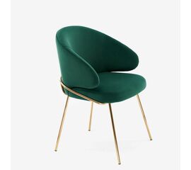 Дизайнерский стул Cosmos изумрудный, основание золото | Интернет магазин мебели и декора LifeDekor