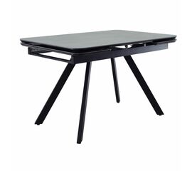 Стол Arthur раскладной 120-184x80x75см, керамогранит чёрный мрамор Greys Black, чёрный | Интернет магазин мебели и декора LifeDekor