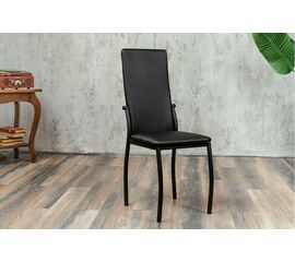 Кухонный стул SHADO Пекин черный на каркасе черный муар | Интернет магазин мебели и декора LifeDekor