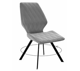 Стул DikLine 243 B22 GREY поворотный/ ножки черные | Интернет магазин мебели и декора LifeDekor