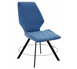 Стул DikLine 243 поворотный B8 BLUE, ножки черные | Интернет магазин мебели и декора LifeDekor