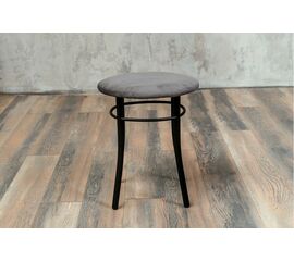 Кухонный табурет Shado Хокер серый велюр, каркас черный | Интернет магазин мебели и декора LifeDekor