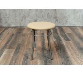 Кухонный табурет Shado Хокер бежевый, каркас бриллиант | Интернет магазин мебели и декора LifeDekor