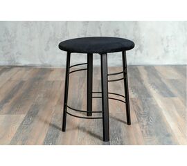 Табурет для кухни Shado 03 черный велюр, каркас черный | Интернет магазин мебели и декора LifeDekor