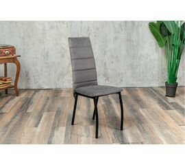 Кухонный стул SHADO Зевс серый велюр, черный каркас | Интернет магазин мебели и декора LifeDekor