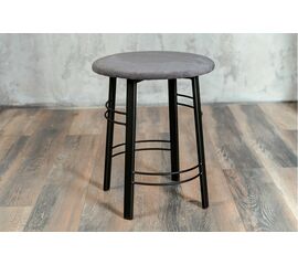 Табурет для кухни Shado 03 серый велюр, каркас черный | Интернет магазин мебели и декора LifeDekor