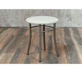 Кухонный табурет Shado Хокер белый, каркас бриллиант | Интернет магазин мебели и декора LifeDekor