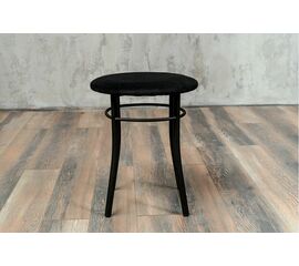 Кухонный табурет Shado Хокер черный велюр, каркас черный | Интернет магазин мебели и декора LifeDekor