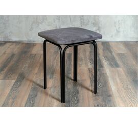 Табурет для кухни Shado 01 серый велюр, каркас черный | Интернет магазин мебели и декора LifeDekor