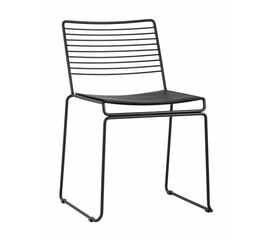 Стул обеденный Danny черный с черной подушкой | Интернет магазин мебели и декора LifeDekor