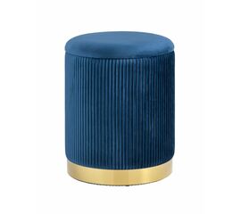 Пуф Шарлотта с ящиком велюр синий | Интернет магазин мебели и декора LifeDekor