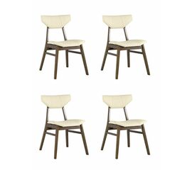 Стул обеденный TOR кремовый ПУ 4 шт. | Интернет магазин мебели и декора LifeDekor