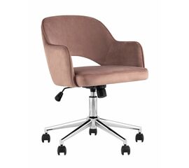 Кресло компьютерное Кларк велюр розовый | Интернет магазин мебели и декора LifeDekor