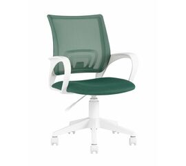Кресло офисное TopChairs ST-BASIC-W зеленый крестовина пластик белый | Интернет магазин мебели и декора LifeDekor