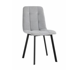 Стул Oliver Square велюр светло-серый | Интернет магазин мебели и декора LifeDekor