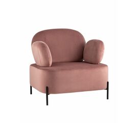 Кресло Кэнди с подлокотниками велюр пыльно-розовый | Интернет магазин мебели и декора LifeDekor