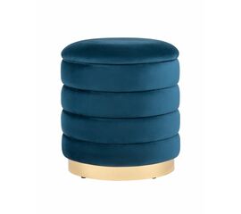 Пуф Франсис с ящиком велюр синий | Интернет магазин мебели и декора LifeDekor