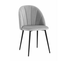Стул Логан велюр светло-серый | Интернет магазин мебели и декора LifeDekor