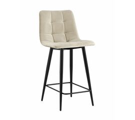 Стул полубарный Джанго велюр бежевый высота сиденья 60 см | Интернет магазин мебели и декора LifeDekor