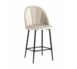 Стул полубарный Логан велюр бежевый | Интернет магазин мебели и декора LifeDekor