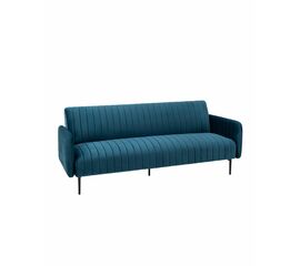 Диван прямой Дрезден велюр синий | Интернет магазин мебели и декора LifeDekor