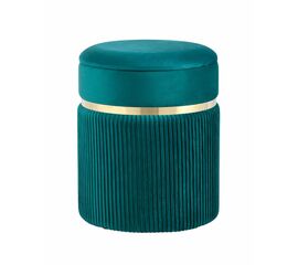 Пуф Миранда с ящиком велюр бирюзовый | Интернет магазин мебели и декора LifeDekor