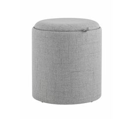Пуф-столик с ящиком Хюгге S рогожка серый | Интернет магазин мебели и декора LifeDekor